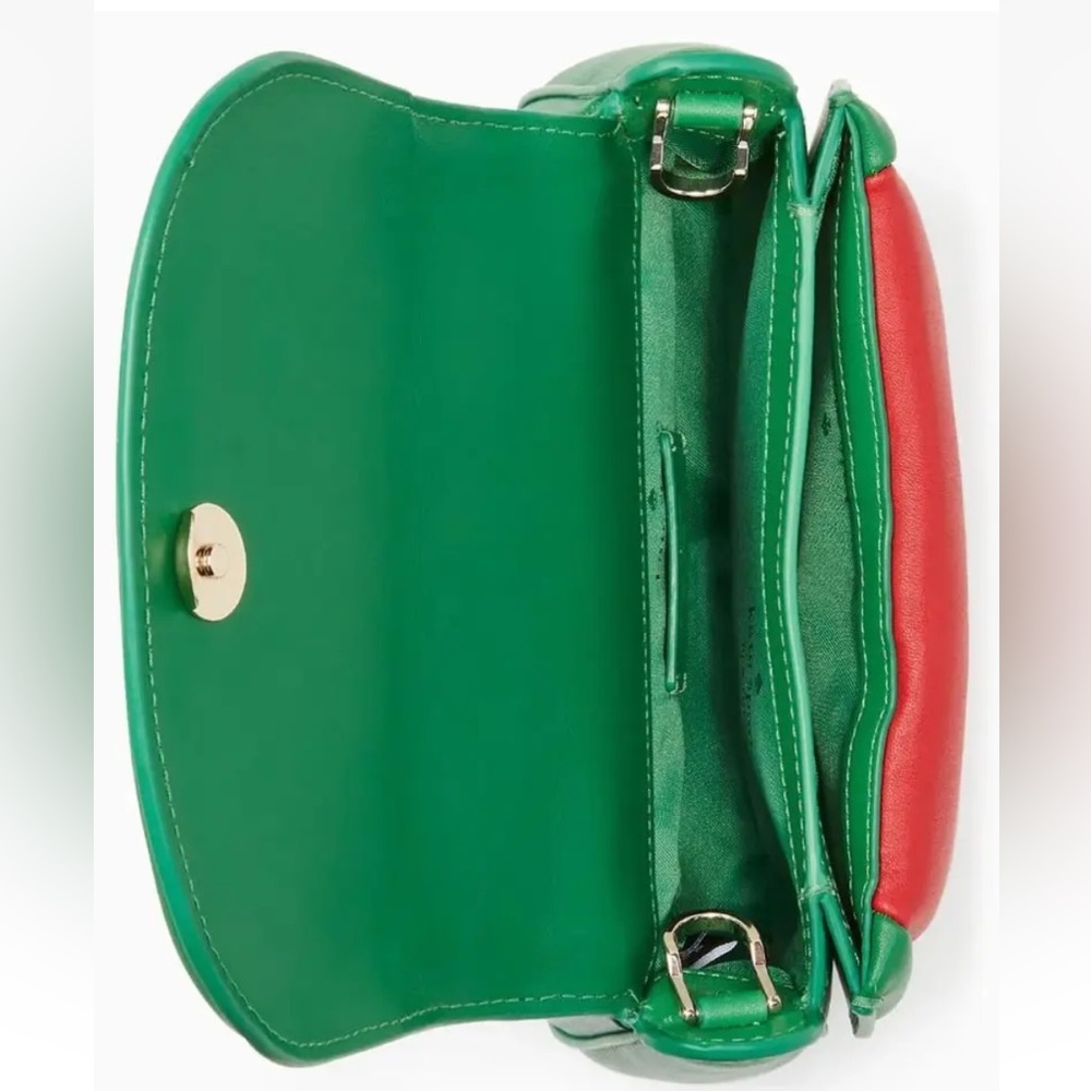 🔥 NWT Kate Spade NY Puffy Novelty Watermelon Crossbody Purse MSRP $399 - Picture 4 of 12